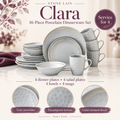Stone Lain Clara 16-Piece Dinnerware Set Porcelain