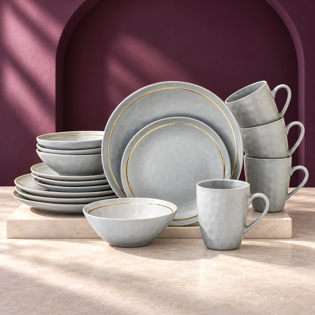 Stone Lain Clara 16-Piece Dinnerware Set Porcelain