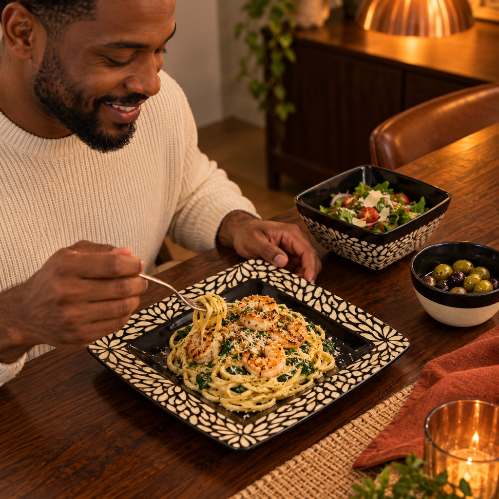 Elama Desert Bloom 16-Piece Stoneware Dinnerwar E Set – NAN'S STYLE