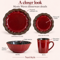 Elama's Mystic Waves 16 Piece Dinnerware Set