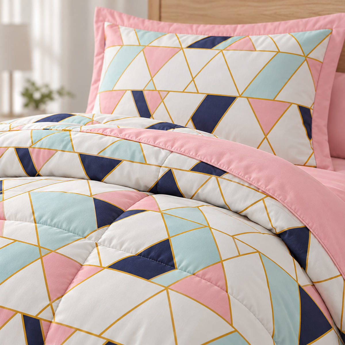 Style 212 Geo Queen 7-Piece Bedding Set | Nan’s Style
