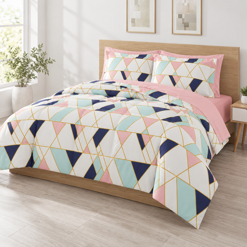 Style 212 Geo Queen 7-Piece Bedding Set | Nan’s Style